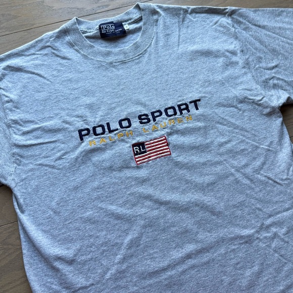 Vintage Polo Sport Ralph Lauren Gray Tee - Picture 6 of 6